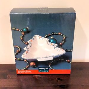 Holiday Tree Shaped Serve Bowl - Brand New & Boxed!